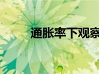 通胀率下观察经济动向的深度报告