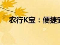 农行K宝：便捷安全的数字证书管理工具