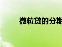 微粒贷的分期还款政策及操作指南