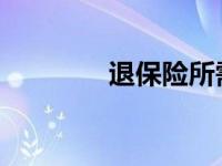 退保险所需手续及流程详解