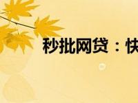 秒批网贷：快速借款的新时代选择